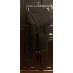High wasted maternity jeans